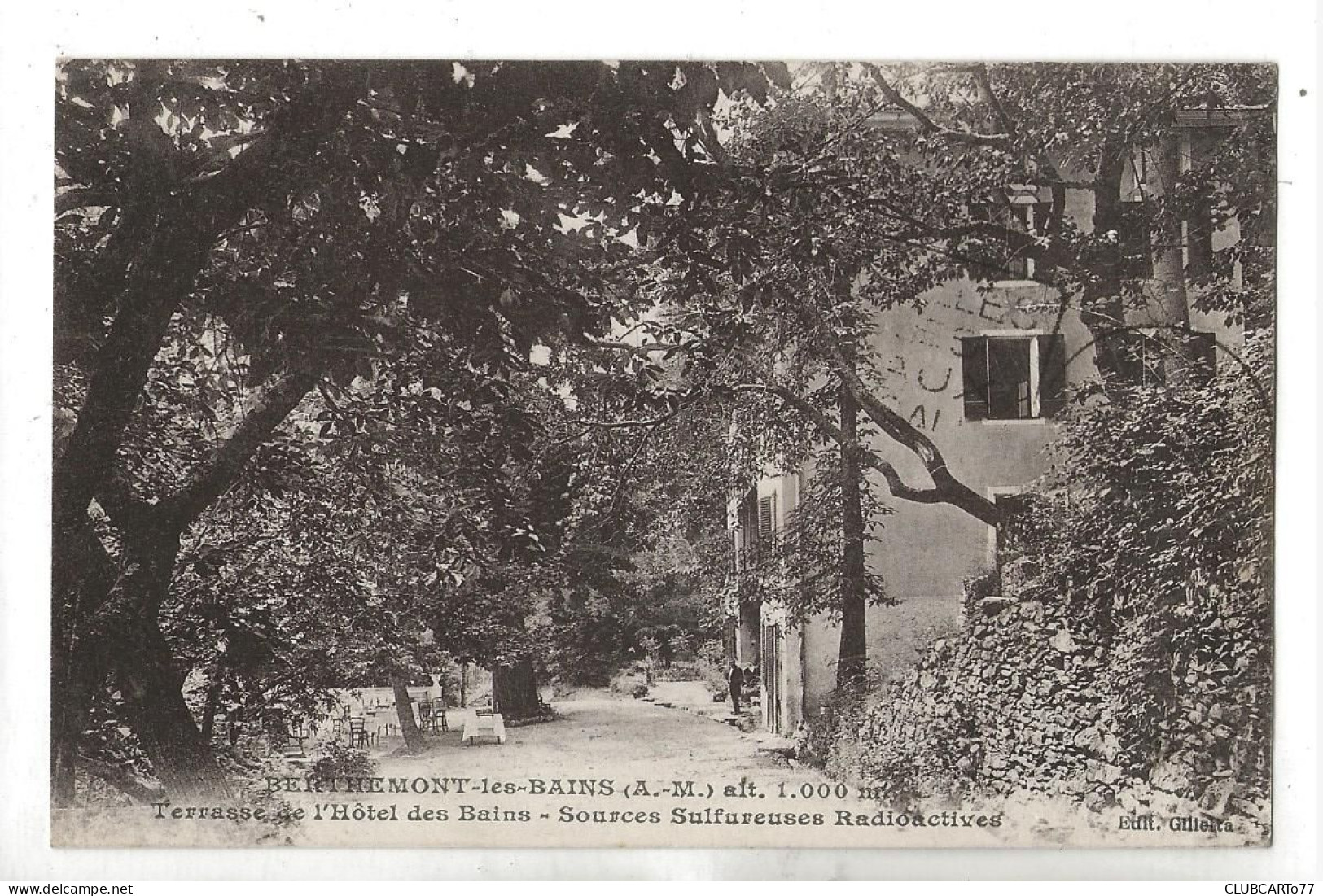 Roquebillière (06) : Hôtel Des Bains Du Hameau De Berthemont-les-Bains En 1929 (animé) PF. - Roquebilliere