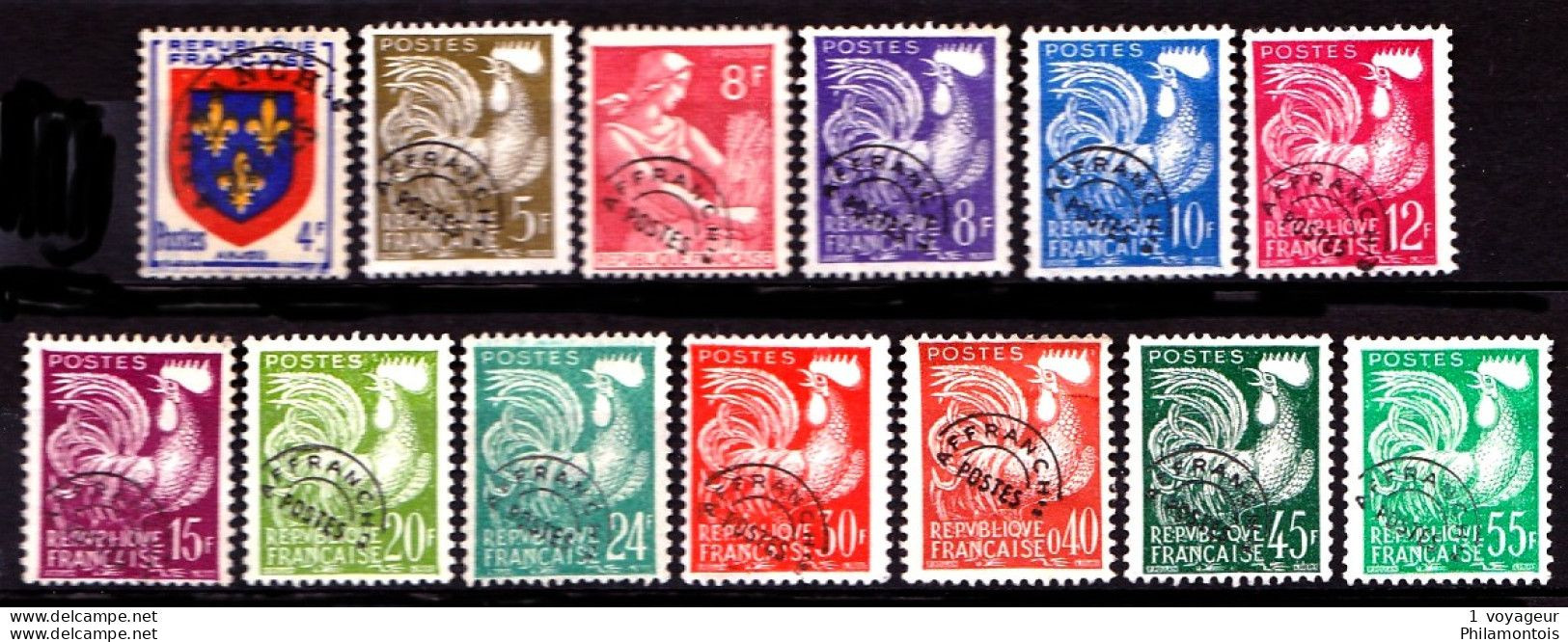 Préos - 106 / 118 - Complet 13 Valeurs - Sans Gomme - Très Beaux - 1953-1960