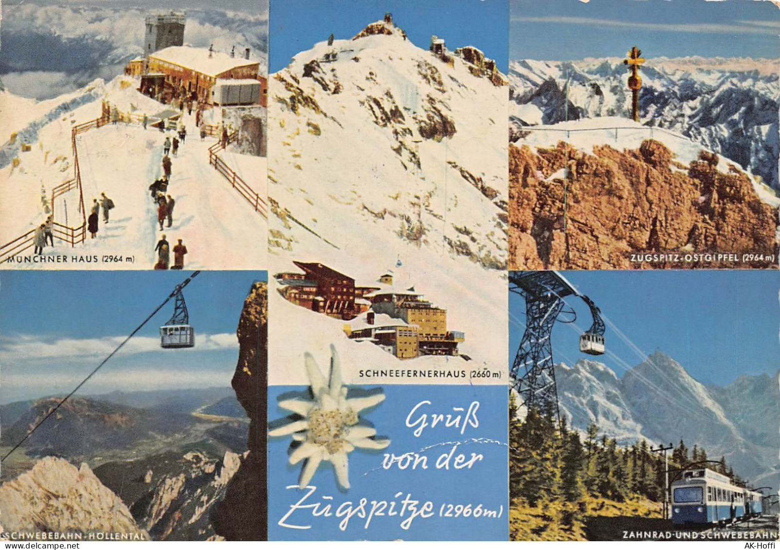 Zugspitze - Gegen Schneefernerkopf,- Skilift 3 Mit Weißem Tal, Hotel Schneefernerhaus (2088) - Zugspitze