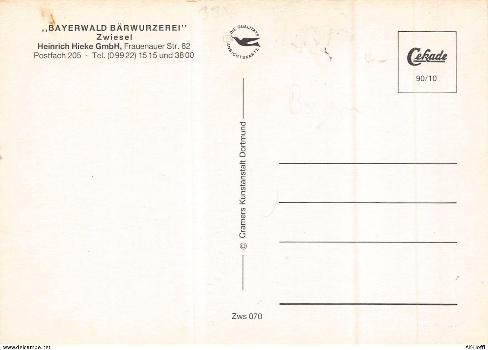 ZWIESEL / BAYER.WALD - ,,BAYERWALD BÄRWURZEREI" Zwiesel (2094) - Zwiesel