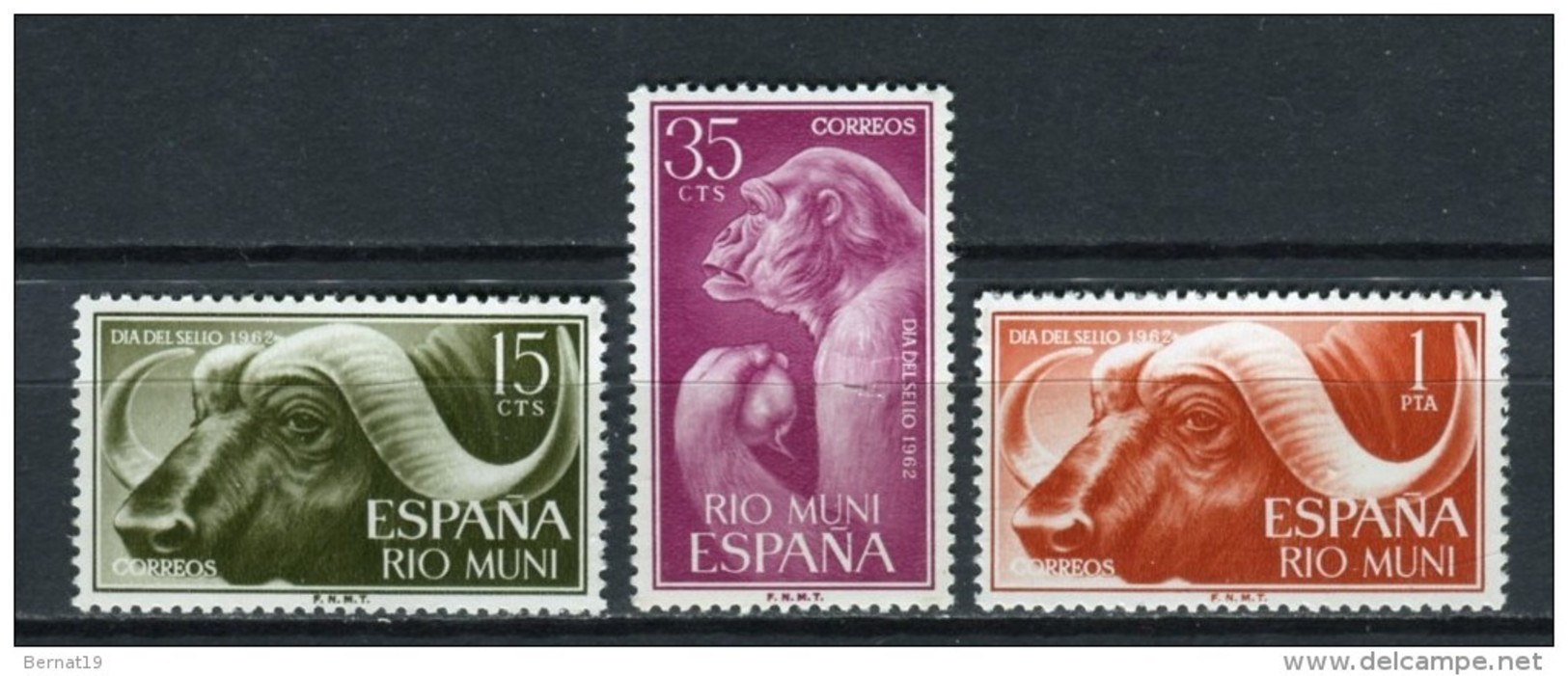 Rio Muni 1962. Edifil 32-34 ** MNH. - Rio Muni