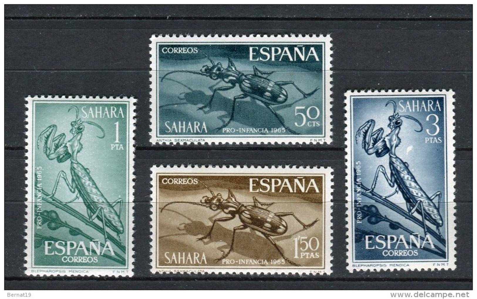 Sahara 1965. Edifil 242-45 ** MNH. - Sahara Espagnol