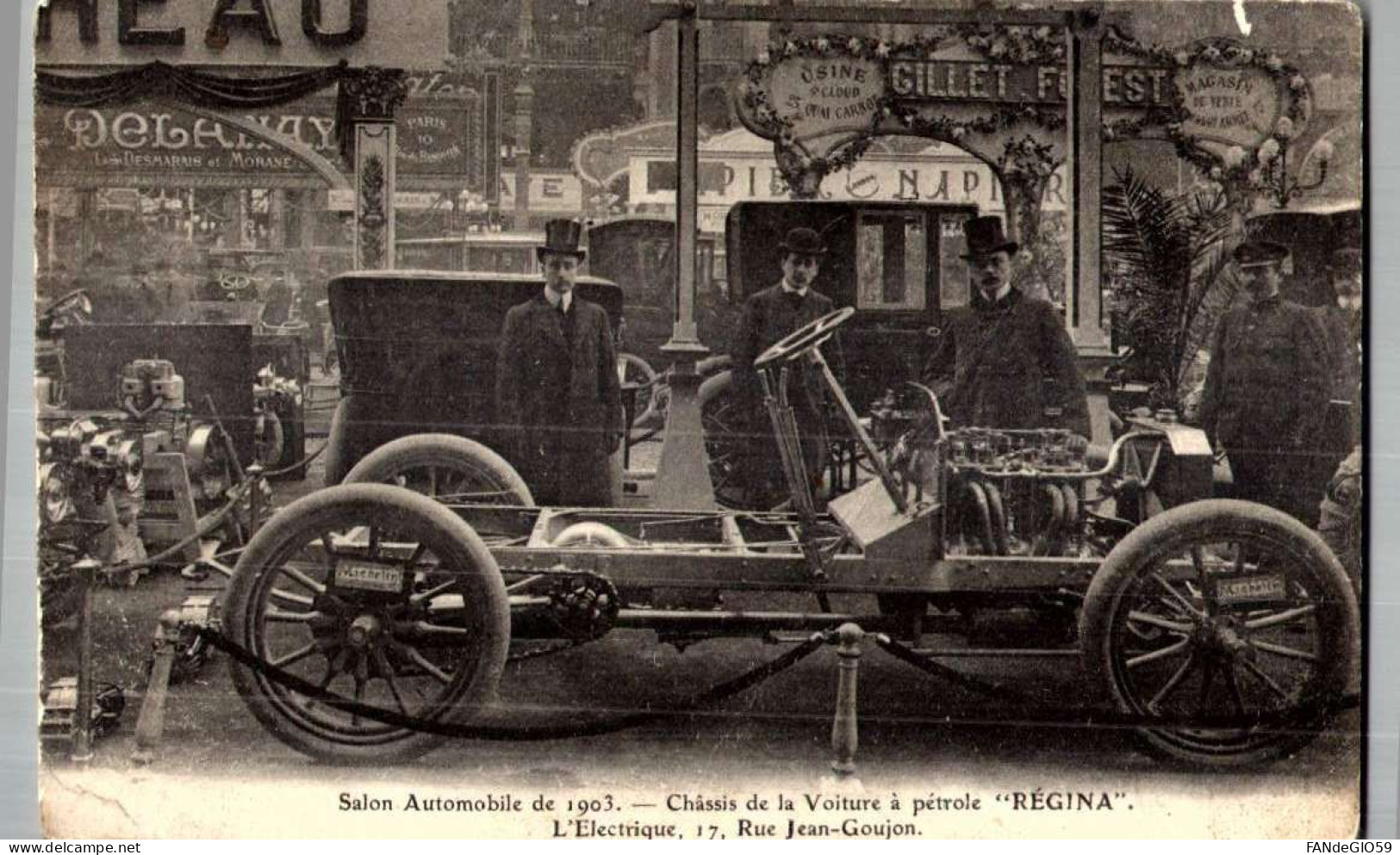 SALON DE L'AUTOMOBILE 1903 VOITURE A PETROLE REGINA   L'ELECTRIQUE //30 - PKW