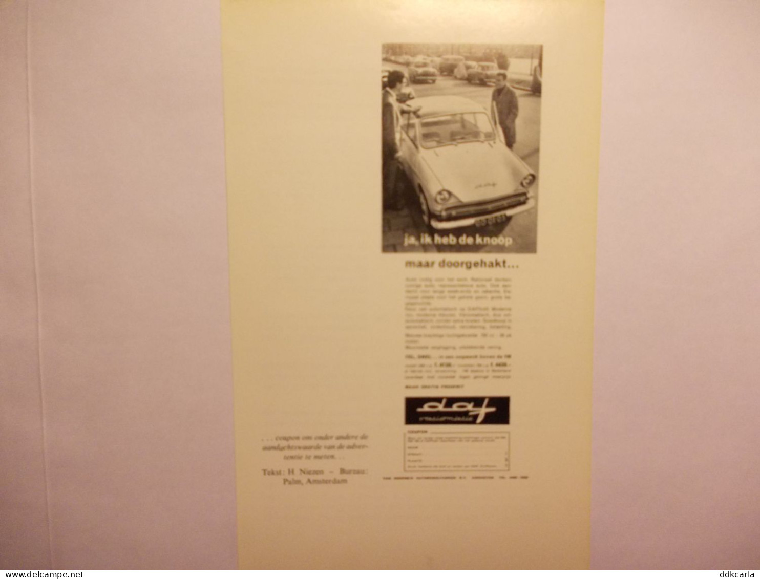 Reclame Advertentie Uit Oud Tijdschrift 1963 - Daf Variomatic - Van Doorne's Automobielfabriek N.V. Te Eindhoven - Pubblicitari