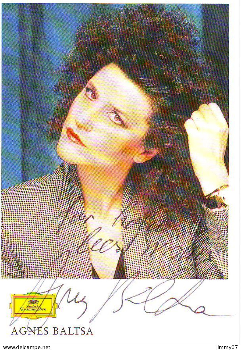 Agnes Baltsa (10x15 Cm)  Original Dedicated Photo - Sänger Und Musiker