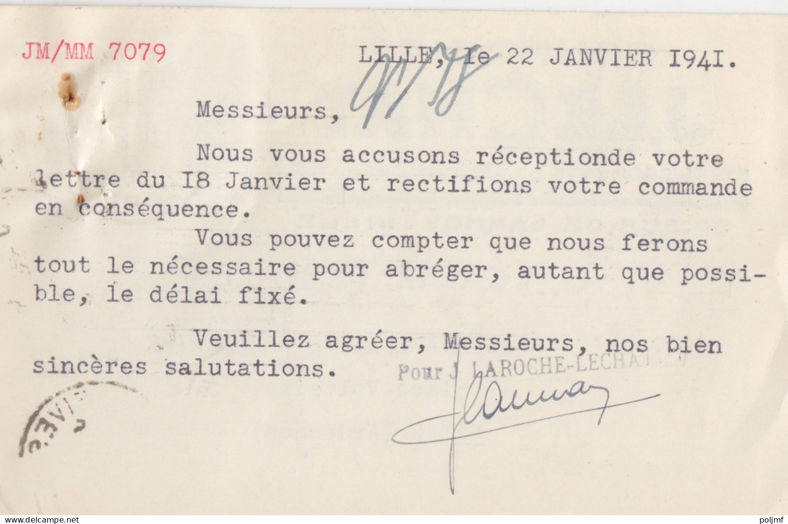 CP "Courroies" Obl. Lille-Rives Le 22/1/41 Sur 10c + 70c Mercure N° 407, 416 (tarif Du 1/12/39) Pour Sedan - 1938-42 Mercurio