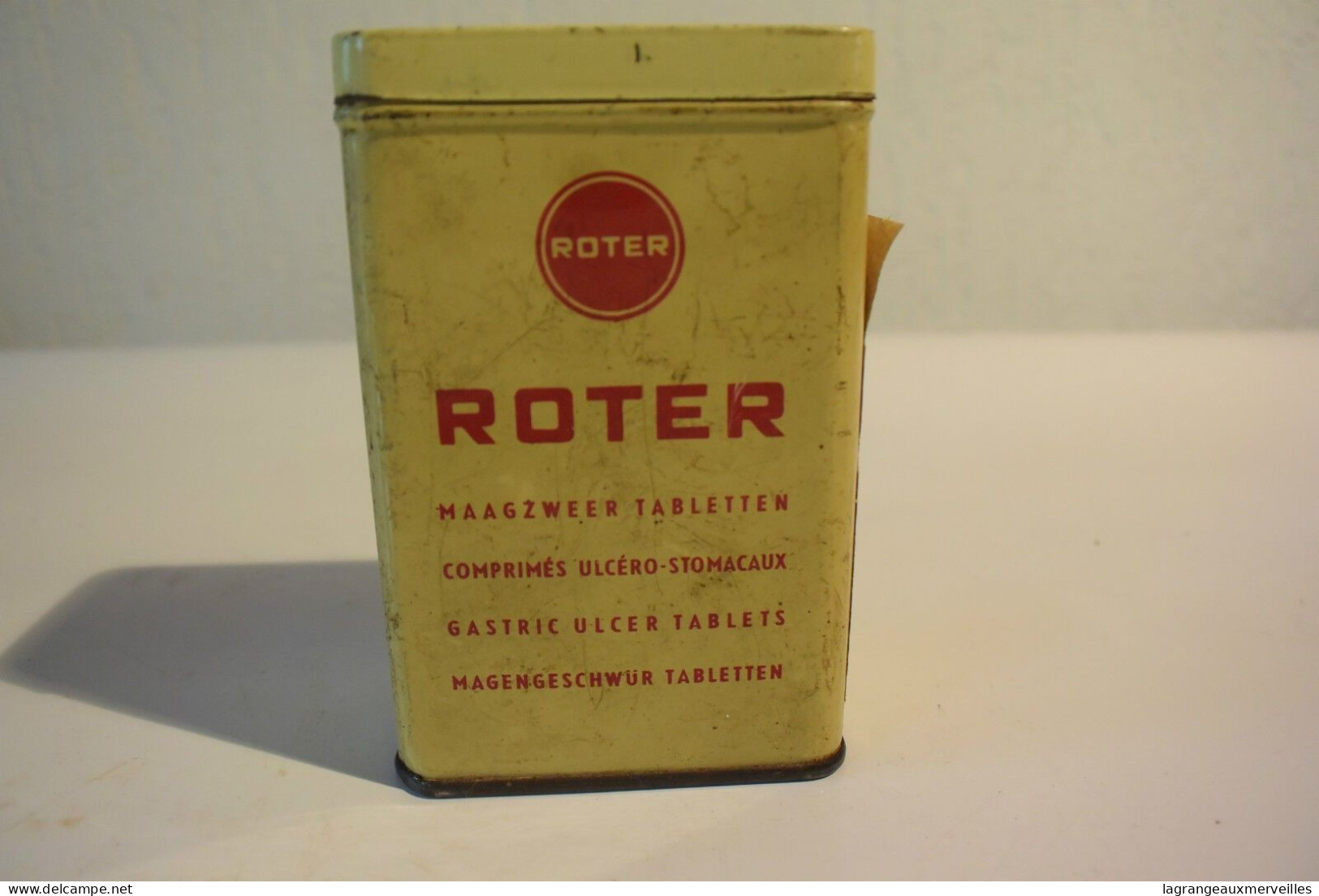 C61 Ancienne Boite Métallique Roter Métal Industrie Loft Vintage 50' 60' - Boîtes