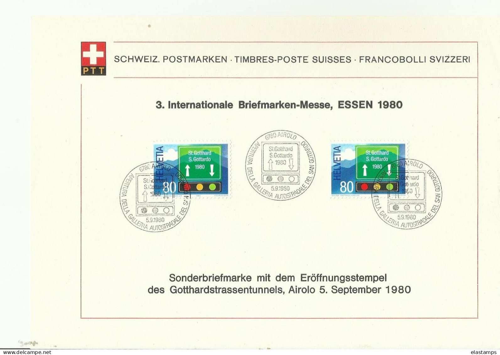 CH   EMA 1980 - Affrancature Meccaniche