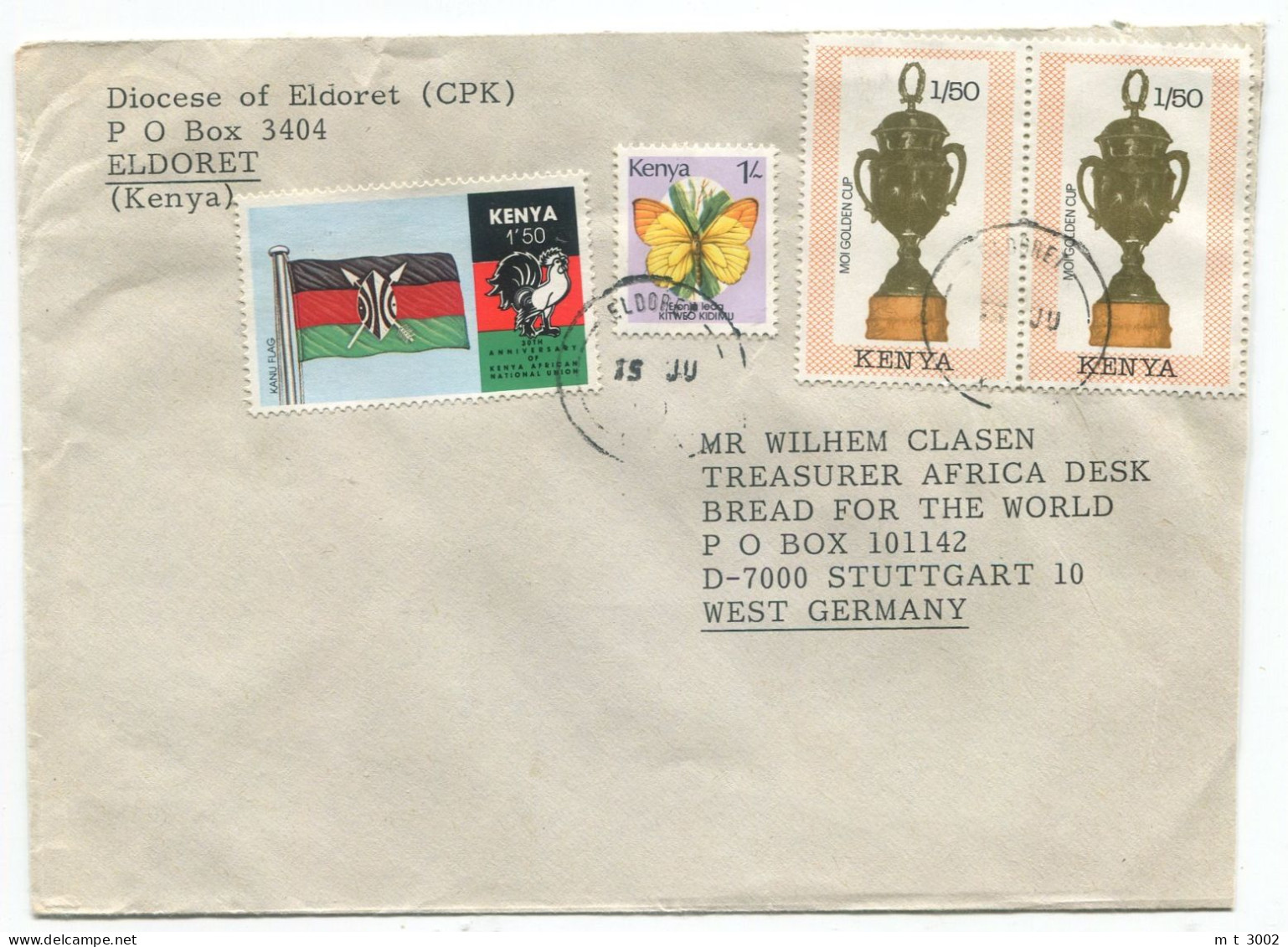 Cover Kenya Eldoret Moi Golden Cup Kanu Flag - Kenya (1963-...)