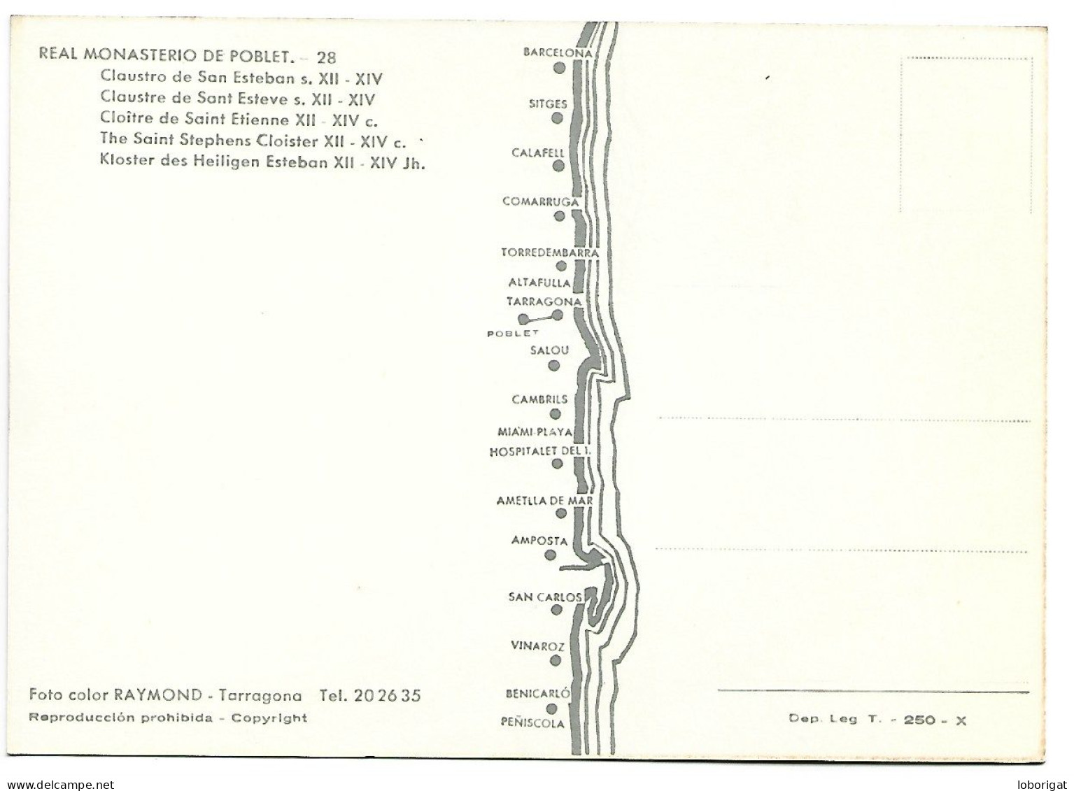 CLAUSTRO DE SAN ESTEBAN, S. XII - XIV / THE SAINT STEPHENS CLOISTER.- MONASTERIO DE POBLET / TARRAGONA.- ( CATALUNYA ) - Lieux Saints