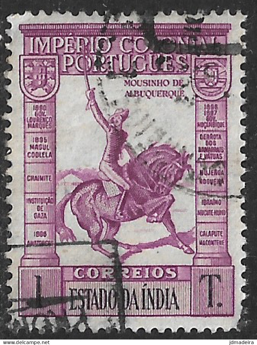 Portuguese India – 1938 Império Colonial 1 Tanga Used Stamp - Inde Portugaise
