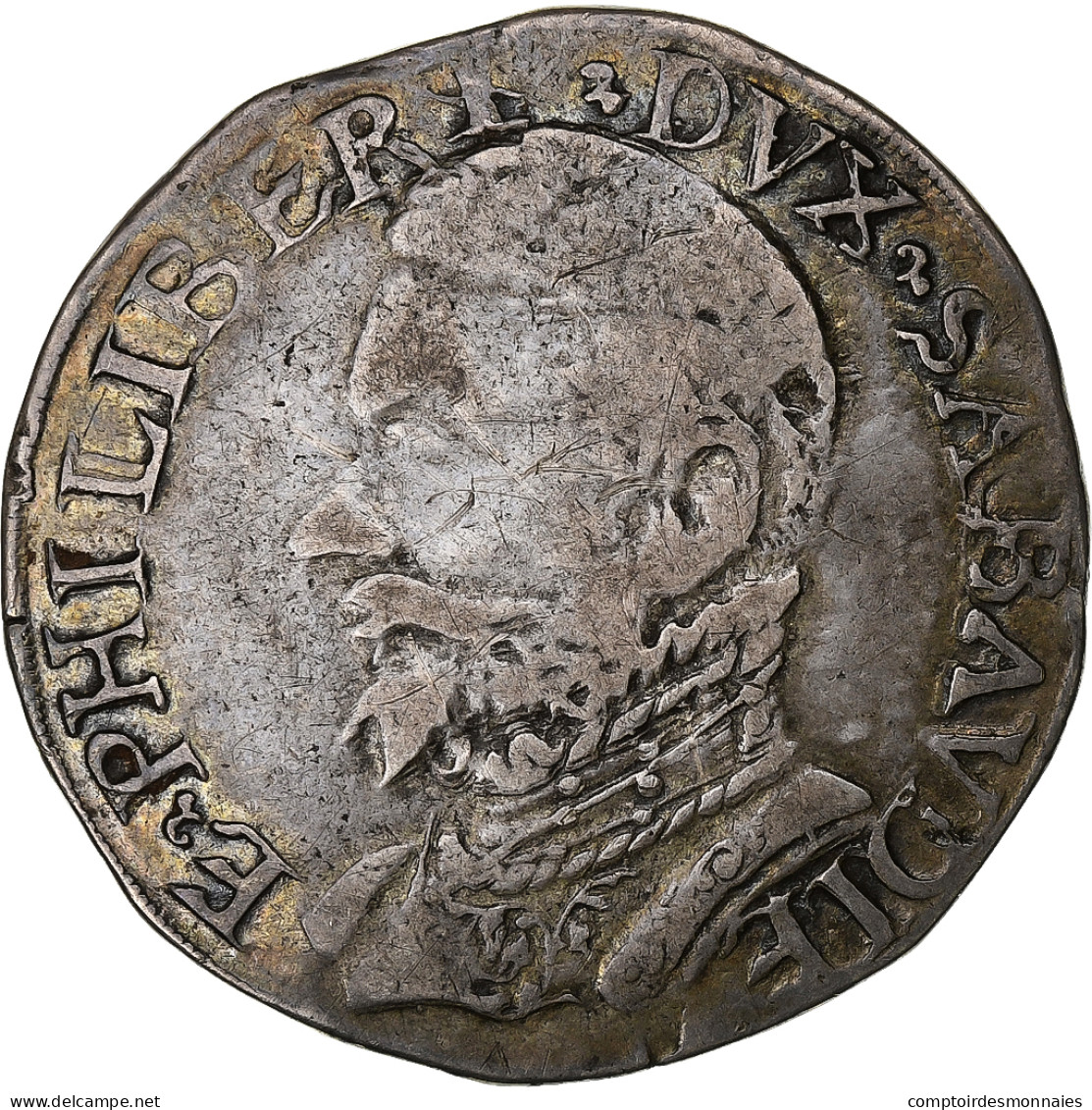 Duché De Savoie, Emmanuel-Philibert, Testone, 1559, Vercelli, Argent, TB+ - Piemonte-Sardinië- Italiaanse Savoie