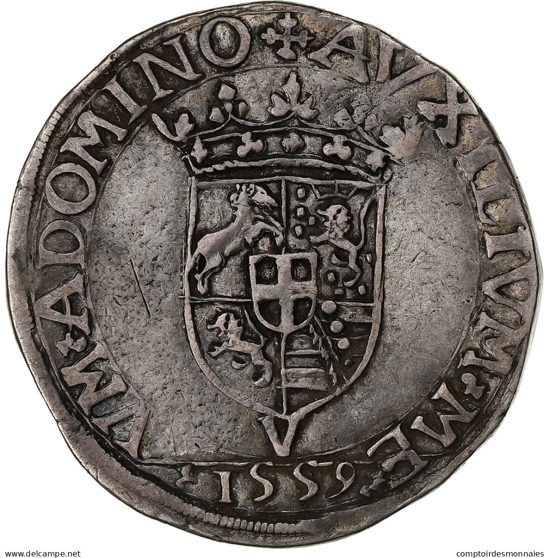 Duché De Savoie, Emmanuel-Philibert, Testone, 1559, Vercelli, Argent, TB+ - Piemonte-Sardegna, Savoia Italiana