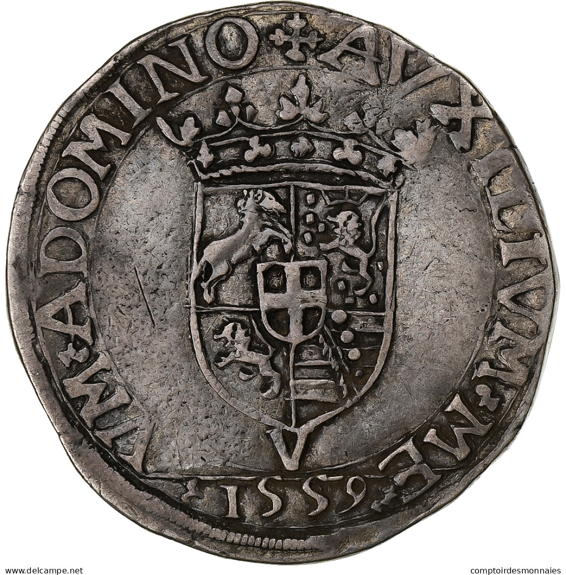 Duché De Savoie, Emmanuel-Philibert, Testone, 1559, Vercelli, Argent, TB+ - Italian Piedmont-Sardinia-Savoie