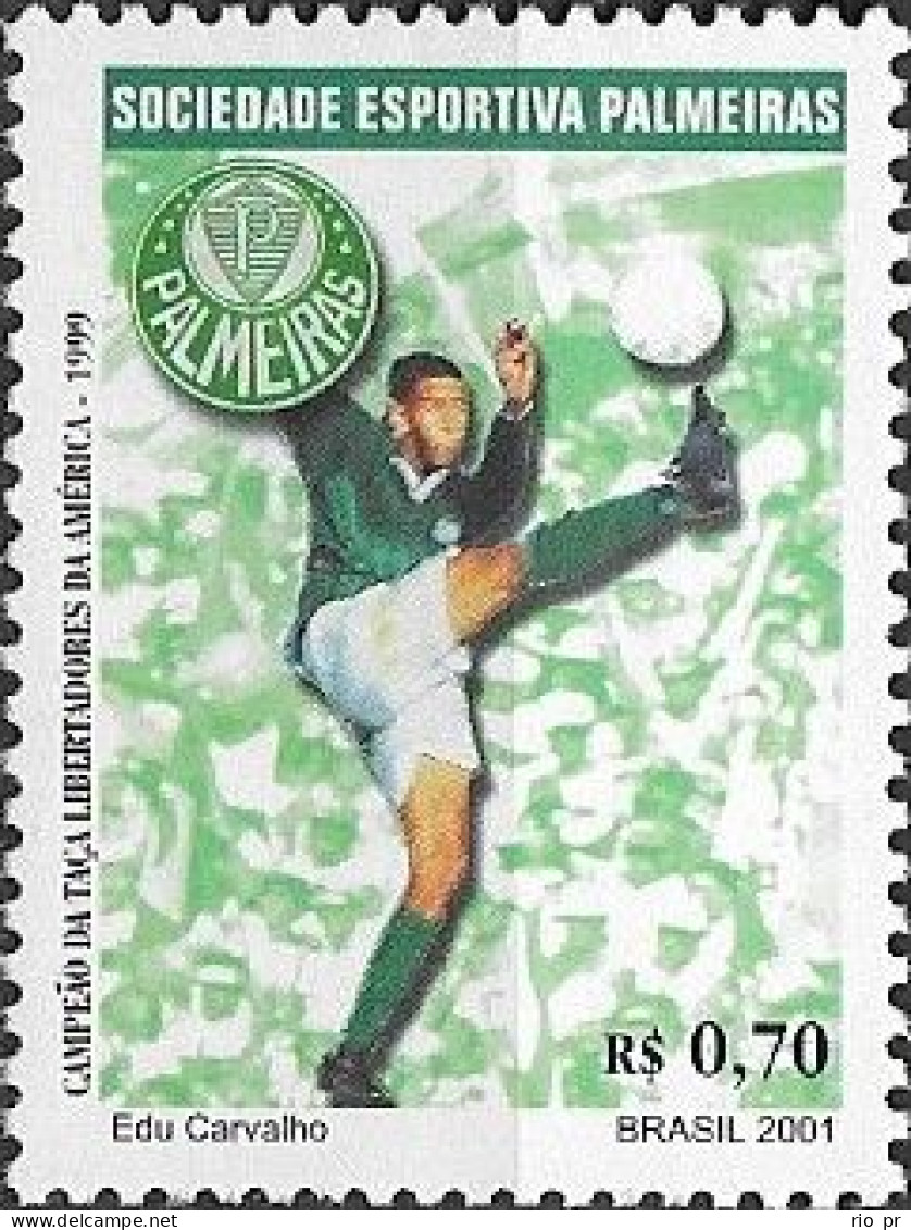 BRAZIL - LIBERTADORES DA AMÉRICA CUP, BRAZILIAN CHAMPIONS: PALMEIRAS 2001 - MNH - Famous Clubs