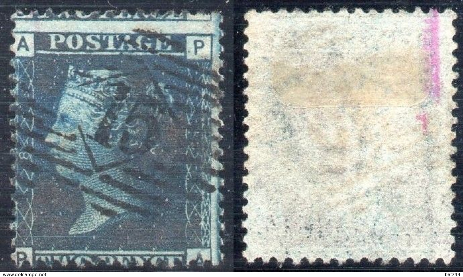GRANDE BRETAGNE Timbre Oblitéré (*) Année Year 1858 - 1864 N° YT 27 Planche N°8 - Used Stamps