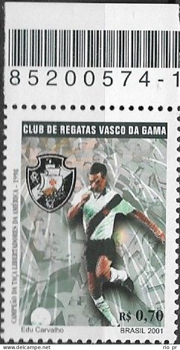 BRAZIL - LIBERTADORES DA AMÉRICA CUP, BRAZILIAN CHAMPIONS: VASCO DA GAMA 2001 - MNH - Clubs Mythiques