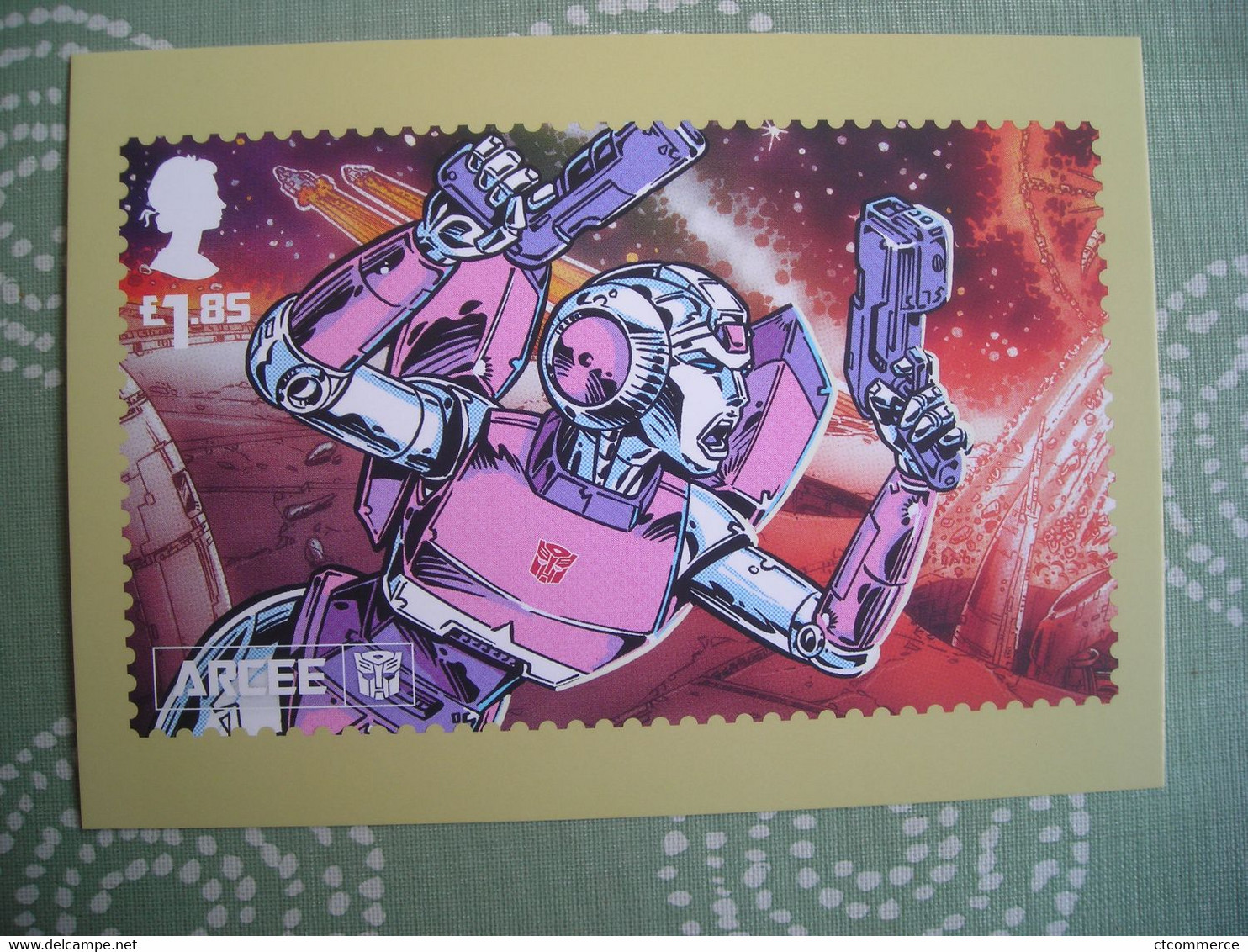 PHQ Transformers, Arcee - Briefmarken (Abbildungen)