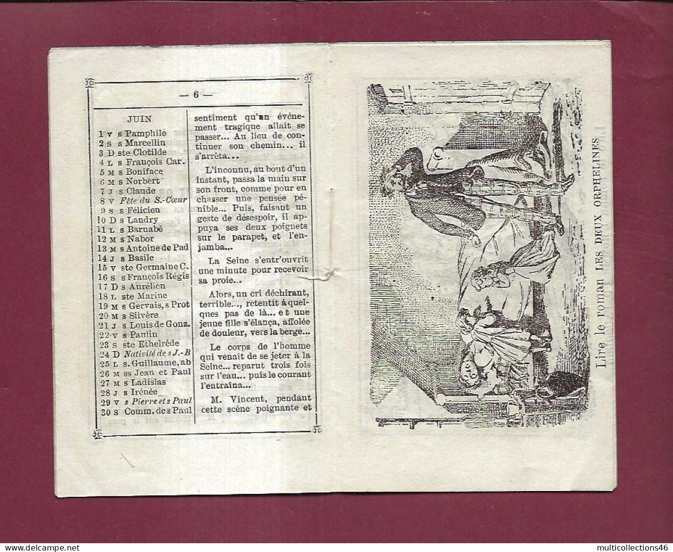 150224 - PETIT CALENDRIER POPULAIRE DE LA LUMIERE Journal ANNEE 1877 PARIS - Klein Formaat: ...-1900