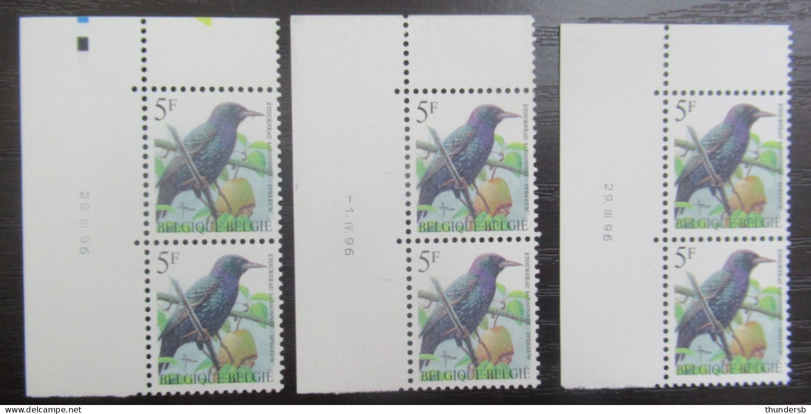 2638 'Buzin: Spreeuw' - Hoekdatums - Postfris ** - 1985-.. Vogels (Buzin)