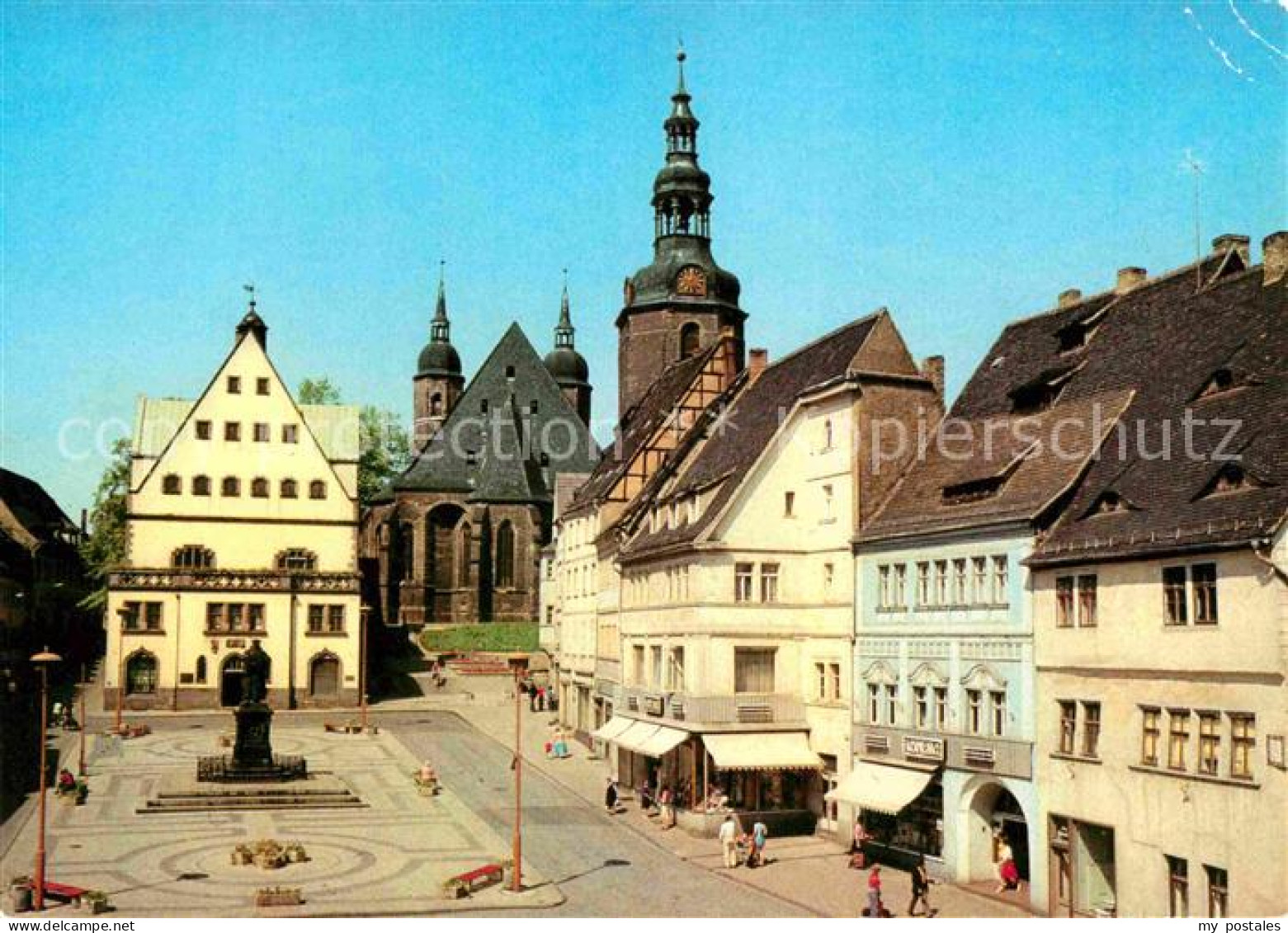 72761859 Eisleben Lutherstadt Markt Mit Luther Denkmal Eisleben - Eisleben