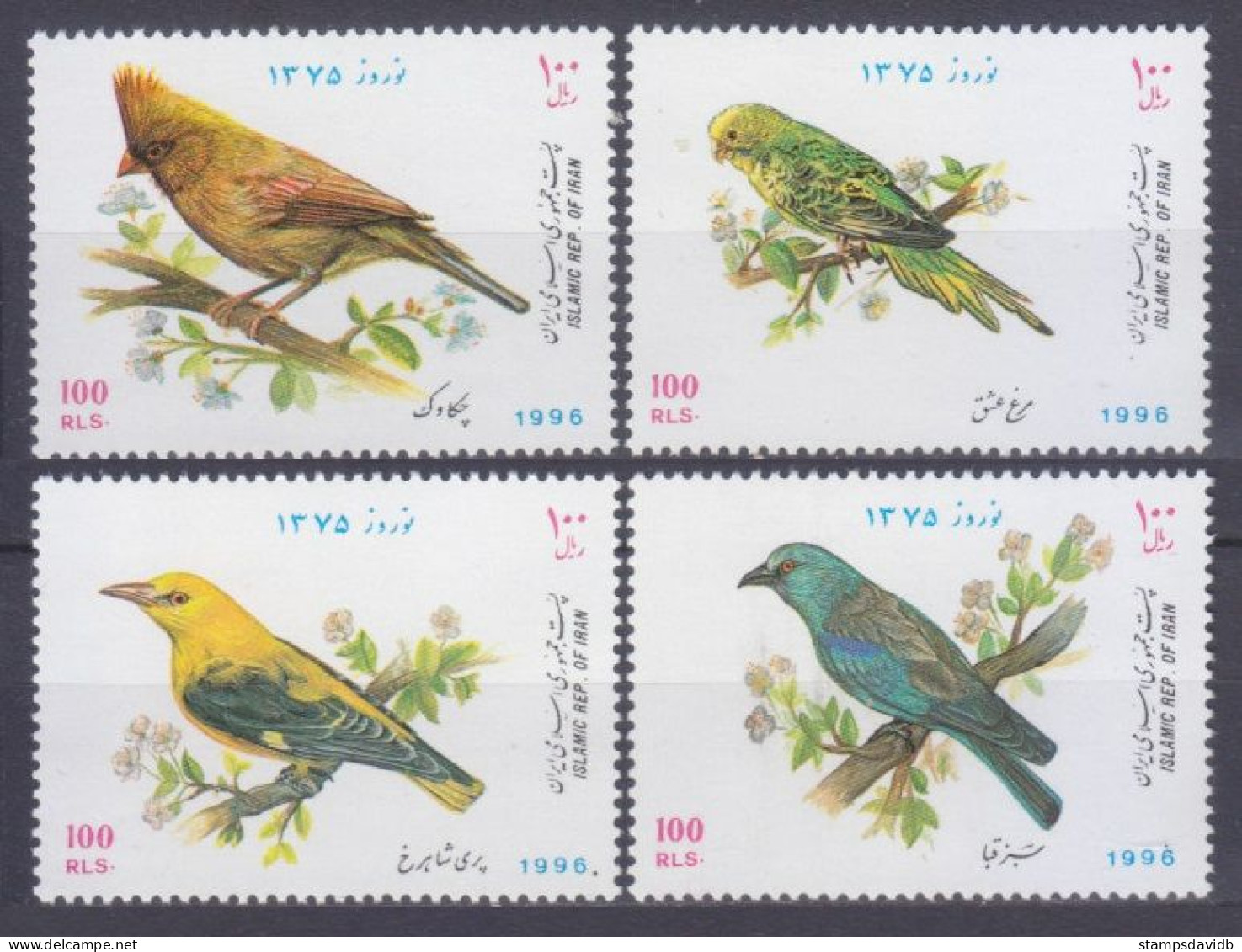 1996 Iran 2678-2681 Birds 8,50 € - Segler & Kolibris