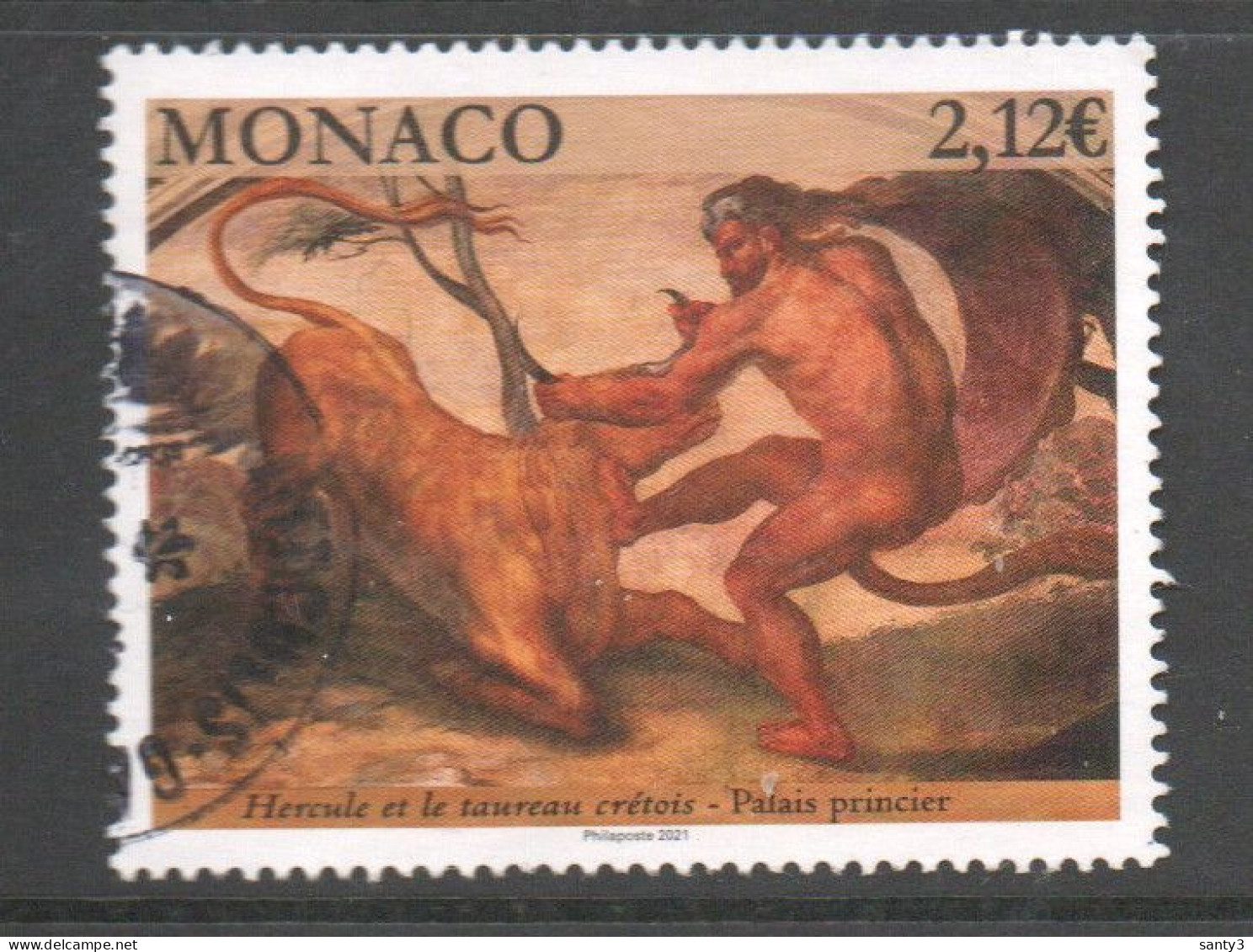 Monaco 2021 Yv 3295 Hoge Waarde,   Gestempeld - Used Stamps