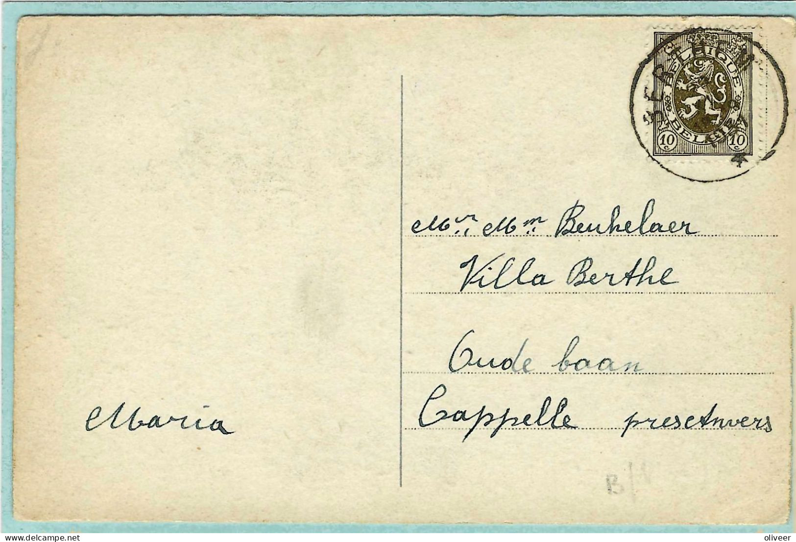 Postkaart Met Sterstempel BERTHEM - 1931 - Sterstempels