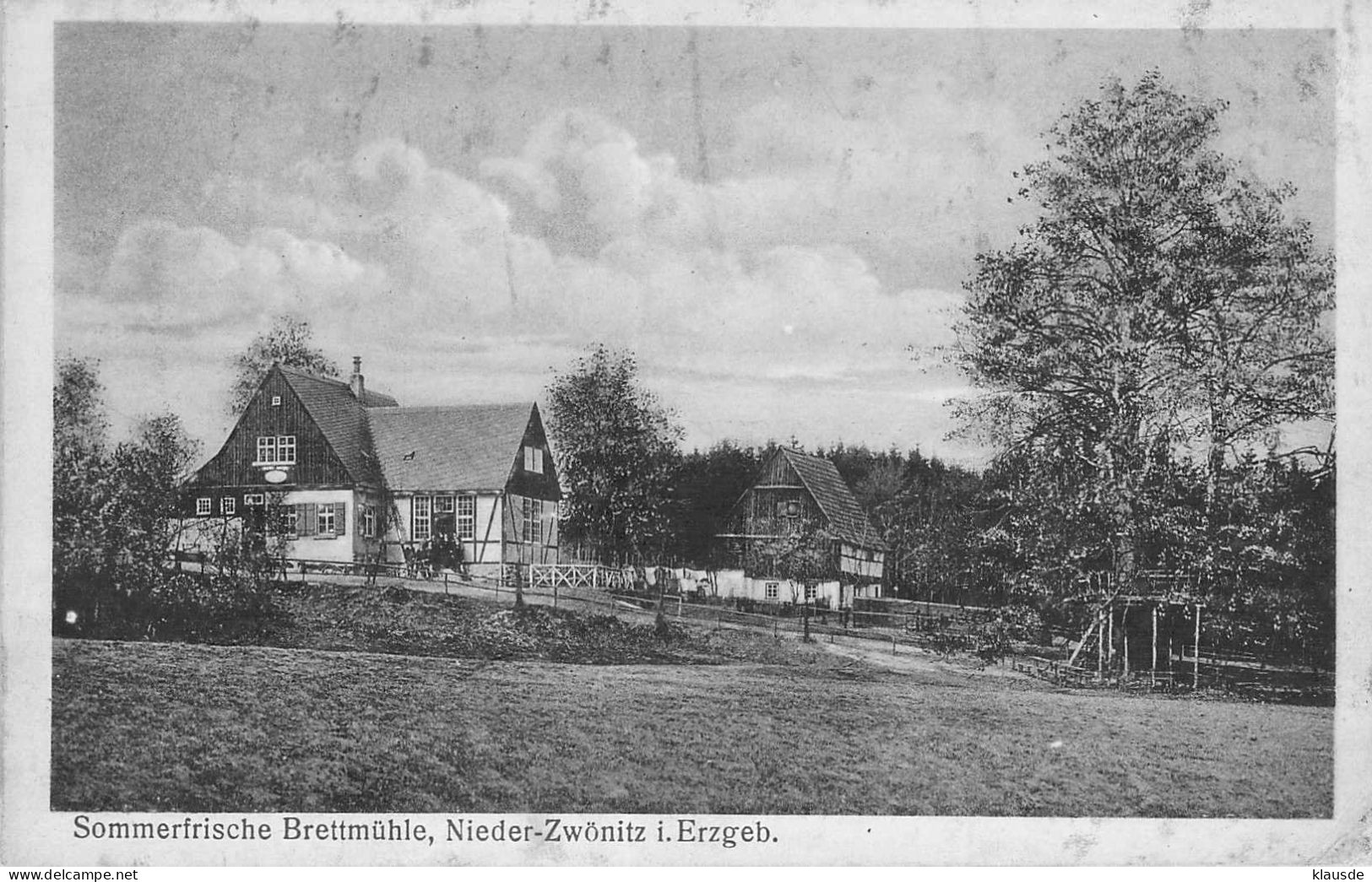 Nieder-Zwönitz - Sommerfrische Bretmühle Gel.1917 - Zwönitz