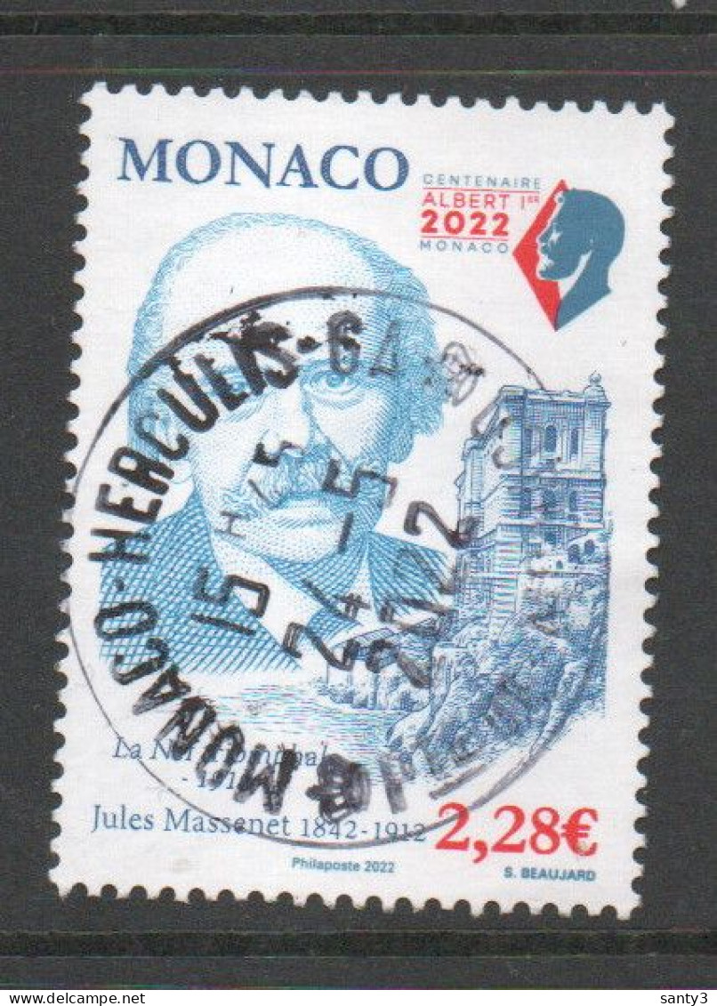 Monaco 2022 Yv 3326 Hoge Waarde,   Gestempeld - Usati
