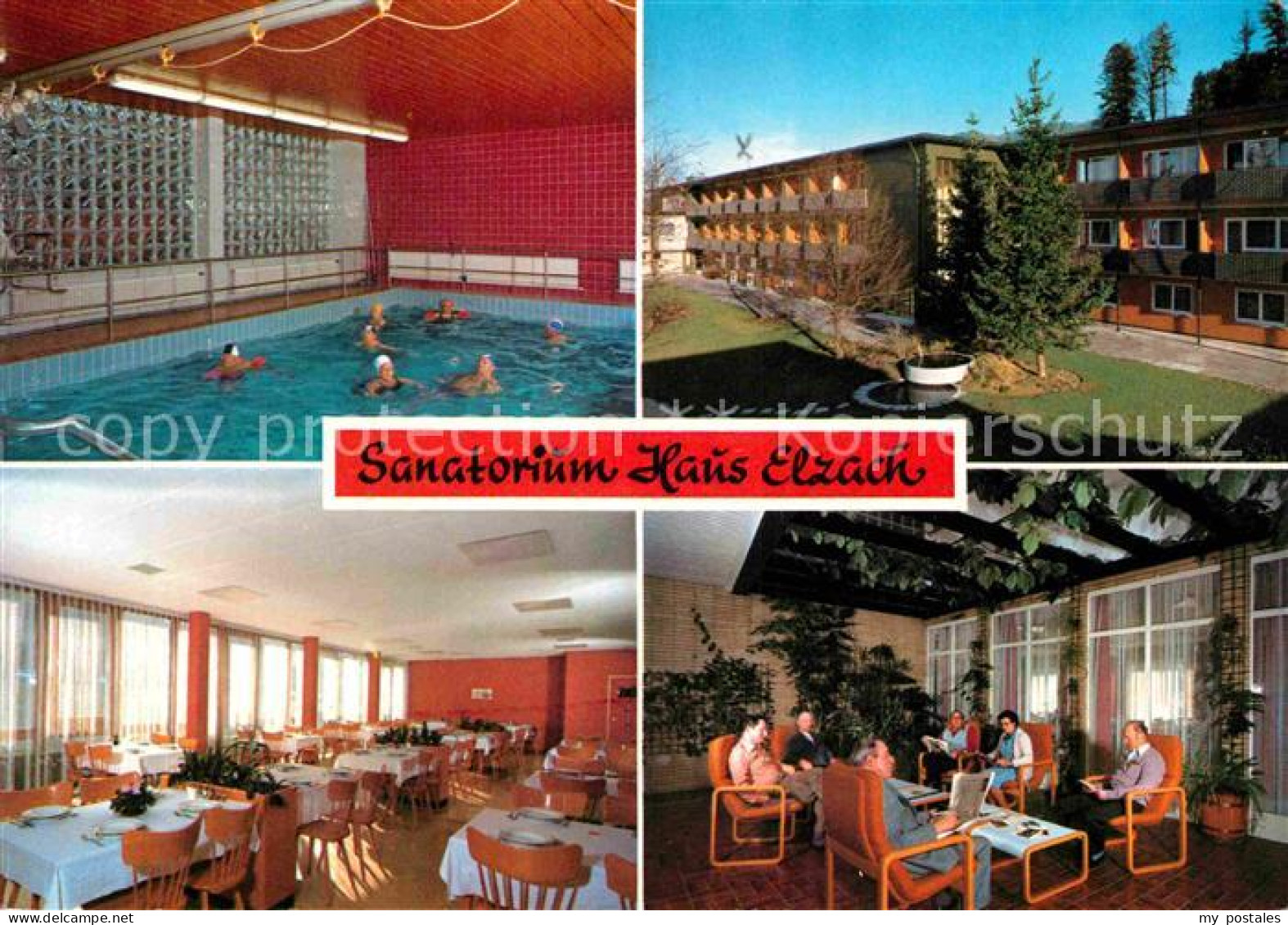 72758903 Elzach Sanatorium Haus Elzach Hallenbad Speisesaal Aufenthaltsraum Elza - Elzach