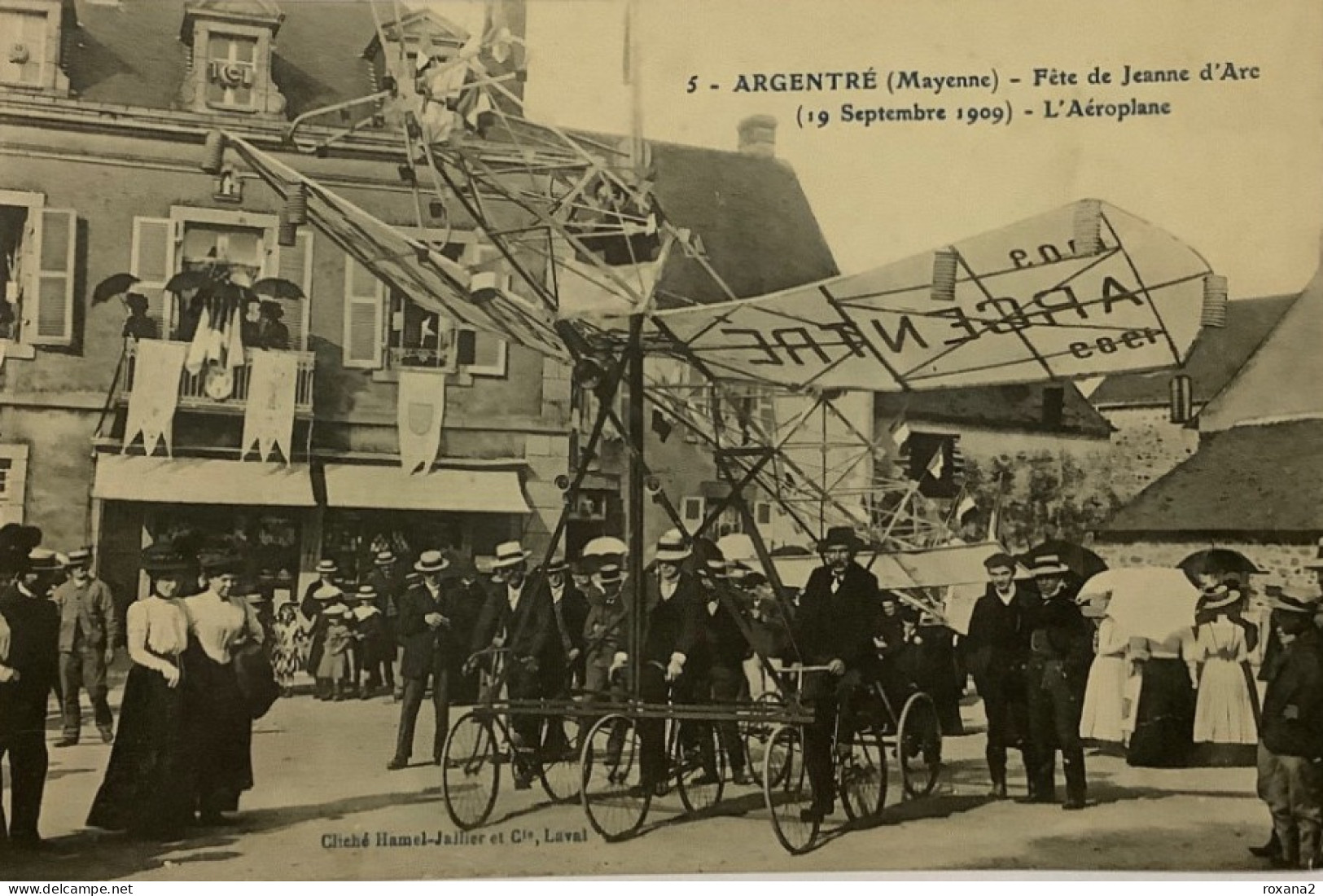 53 Argentre Fête De Jeanne D’Arc N°5  «   L’Aeroplane « - Argentre