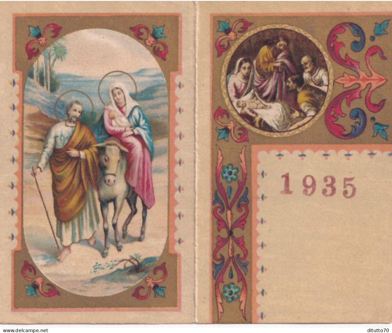 Calendarietto - Nativita - Giuseppe - Gessu - Maria - Nno 1935 - Klein Formaat: 1921-40