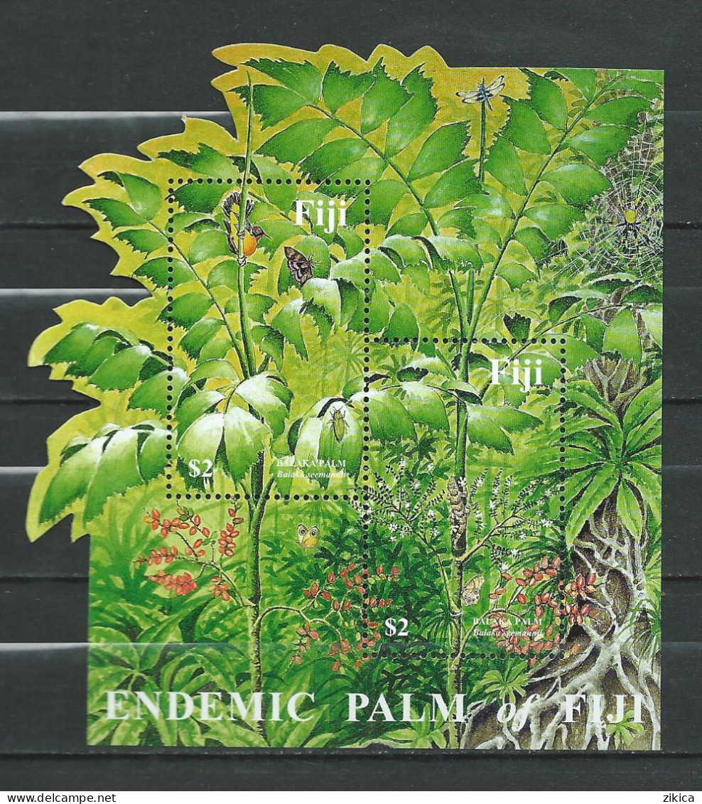 Fiji - 2002 Seemann's Balaka Palm, M/S MNH** - Fiji (1970-...)