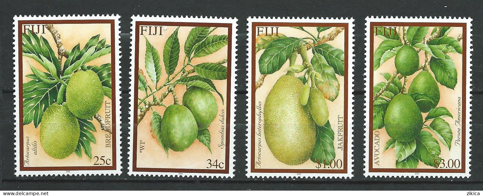 Fiji - 2002 Tropical Fruit MNH** - Fiji (1970-...)