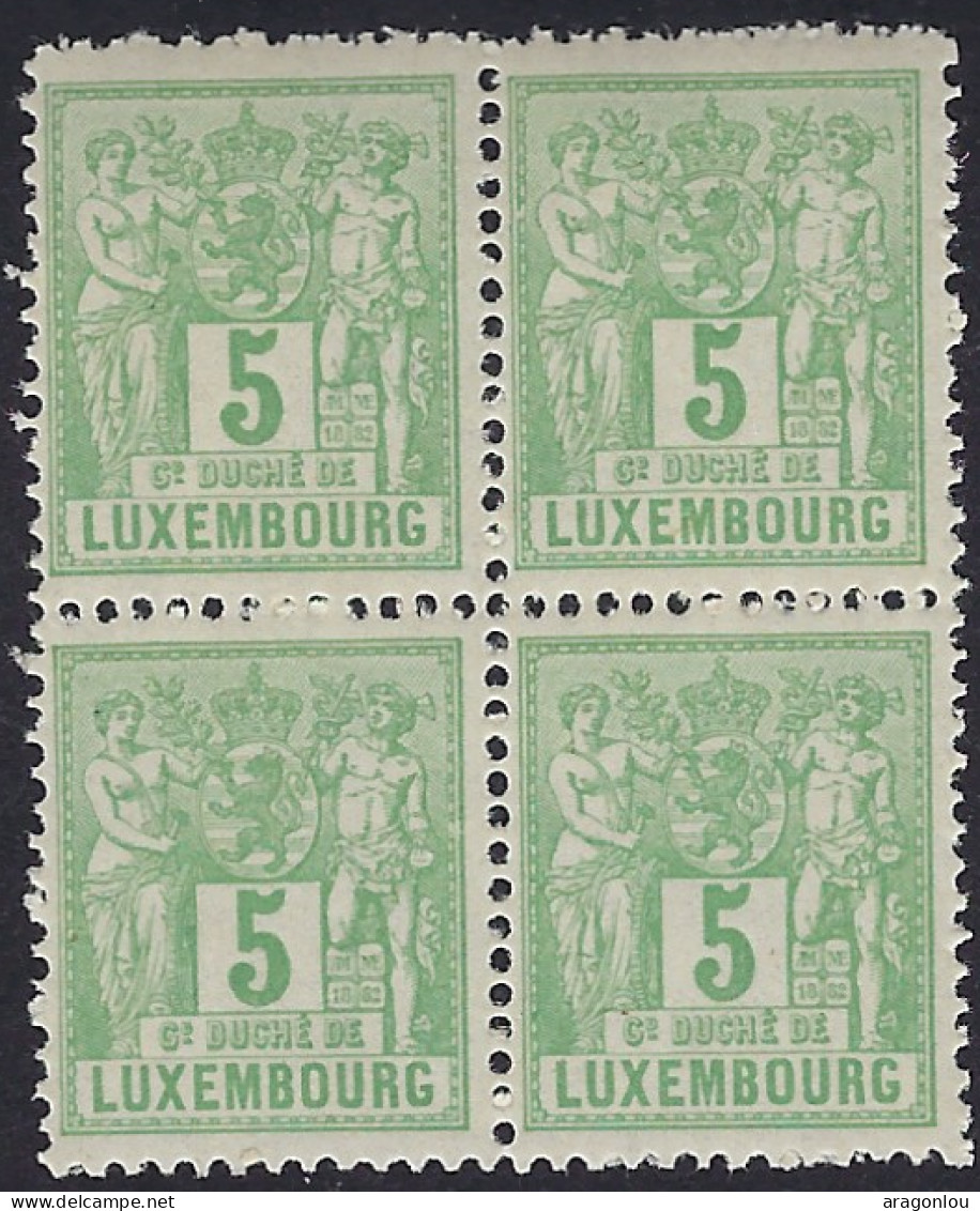 Luxembourg - Luxemburg - Timbres -  1882   Allégories  1 Bloc à 4    MNH** - Blocchi & Foglietti