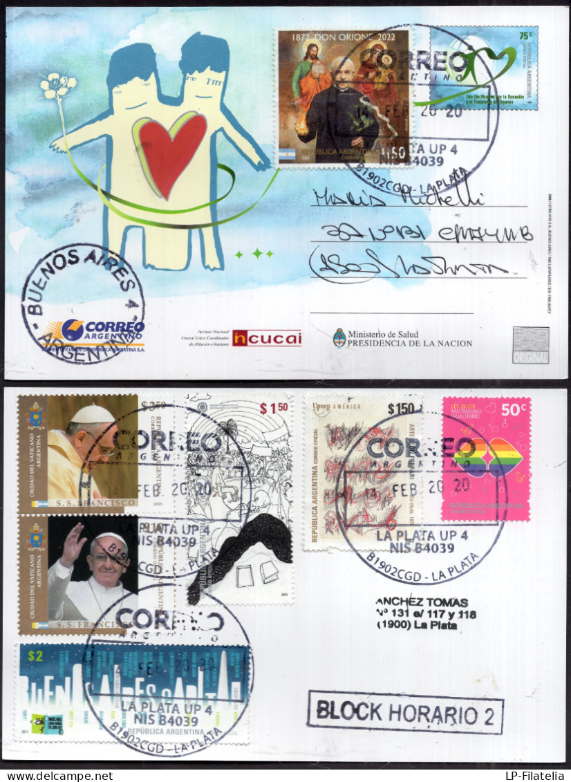 Argentina - 2020 - Lettre - Stationery - Diverse Stamps - Organ Donation - Covers & Documents