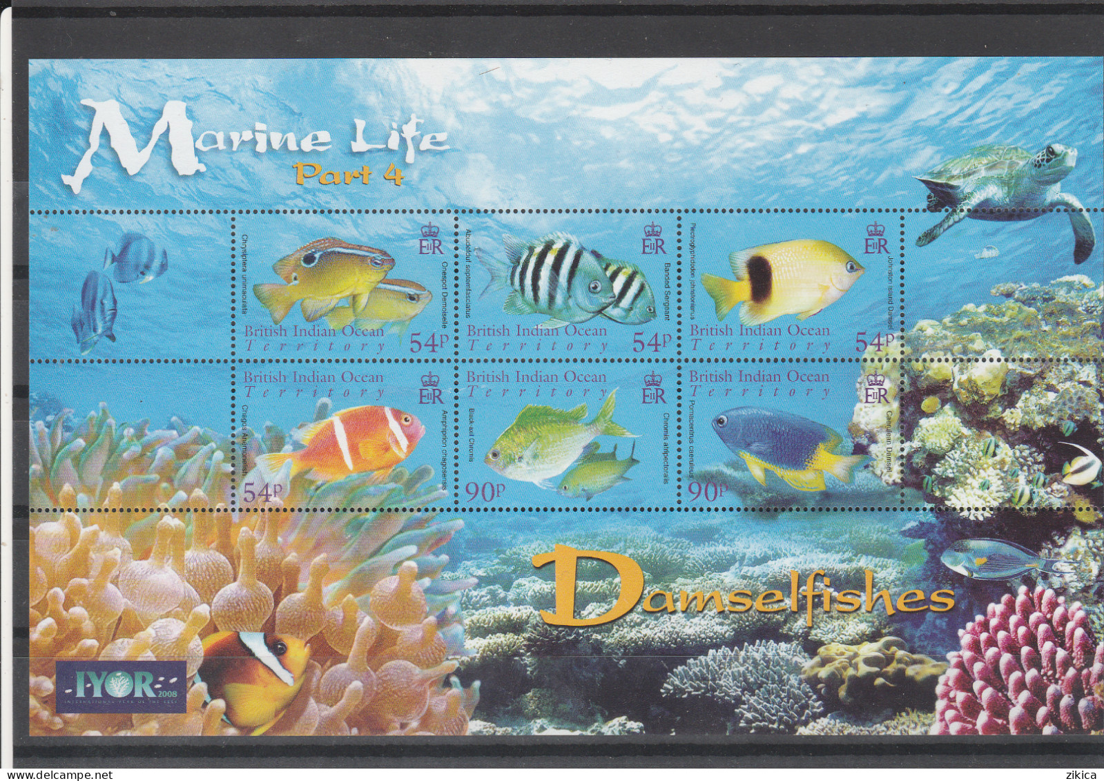 British Indian Ocean Territory (BIOT) - 2006 Marine Life - Angelfish M/S MNH** - British Indian Ocean Territory (BIOT)