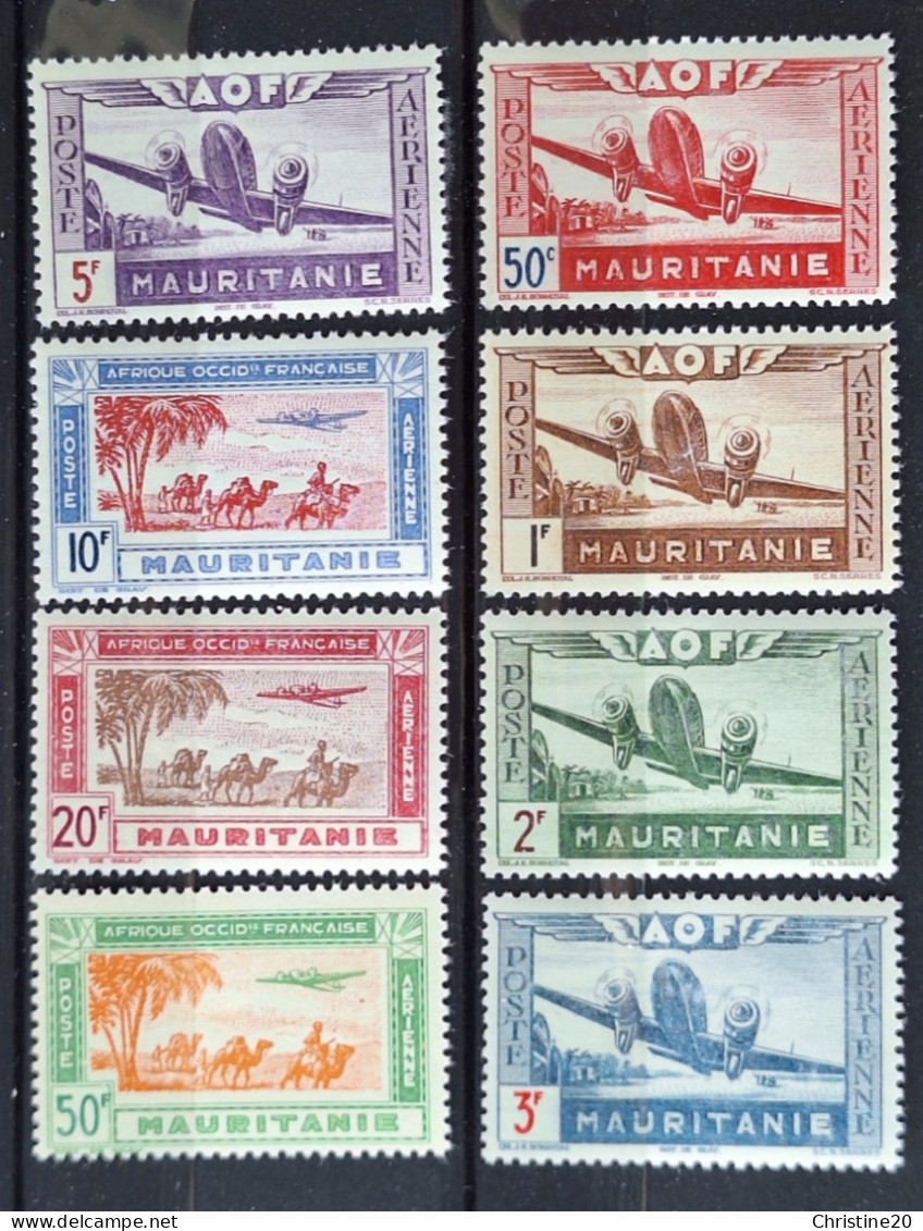 Mauritanie 1942 PA10/17 **TB Cote 15€ - Unused Stamps