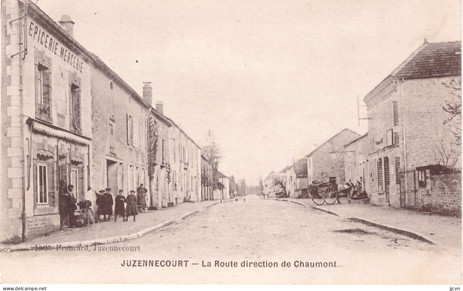 = 52 = Haute Marne - Juzennecourt - La Route Direction De Chaumont - Juzennecourt