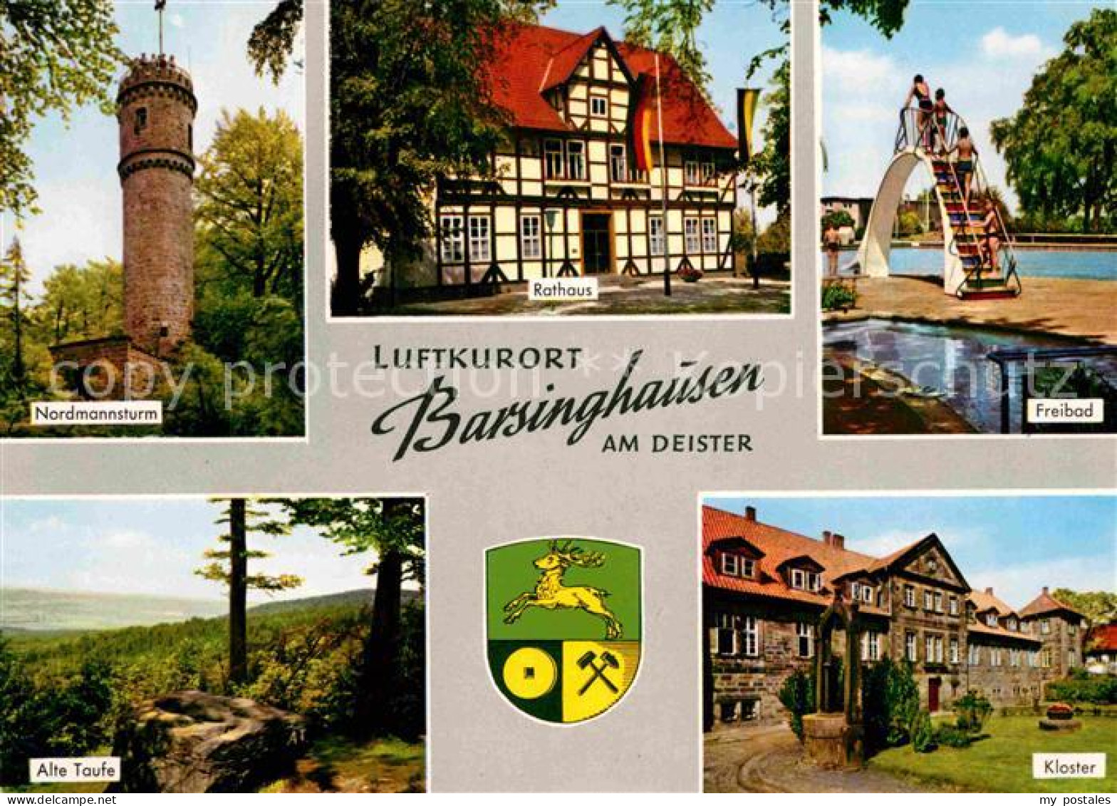 72754856 Barsinghausen Nordmannsturm Rathaus Fachwerk Freibad Kloster Alte Taufe - Barsinghausen