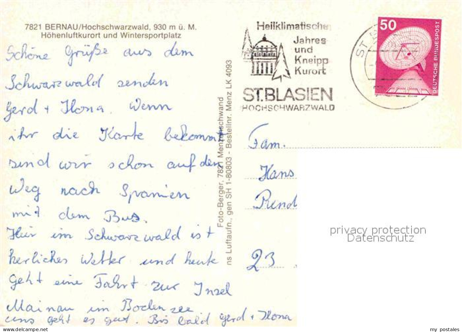 72754416 Bernau Schwarzwald Fliegeraufnahme Mit Feldberg Bernau - Bernau