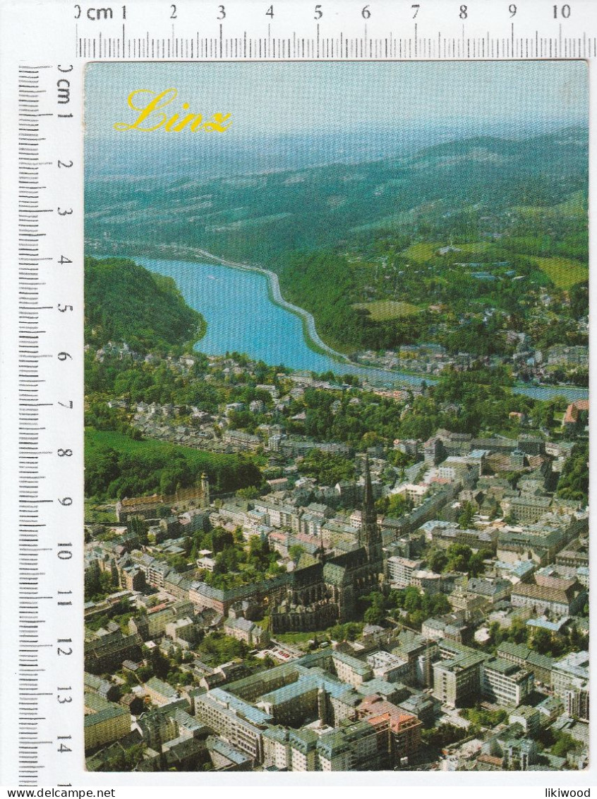 Linz - Donau Mit Blick über Mariendom Richtung Unteres Mühlviertel - Linz