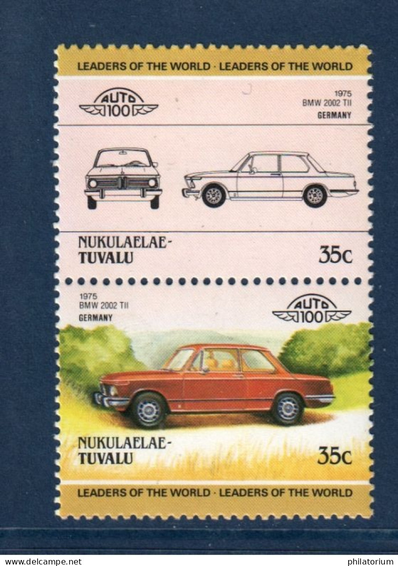 Tuvalu - Nukulaelae, Mi 53, 54, BMW 2002 Tii 1975, - Tuvalu (fr. Elliceinseln)