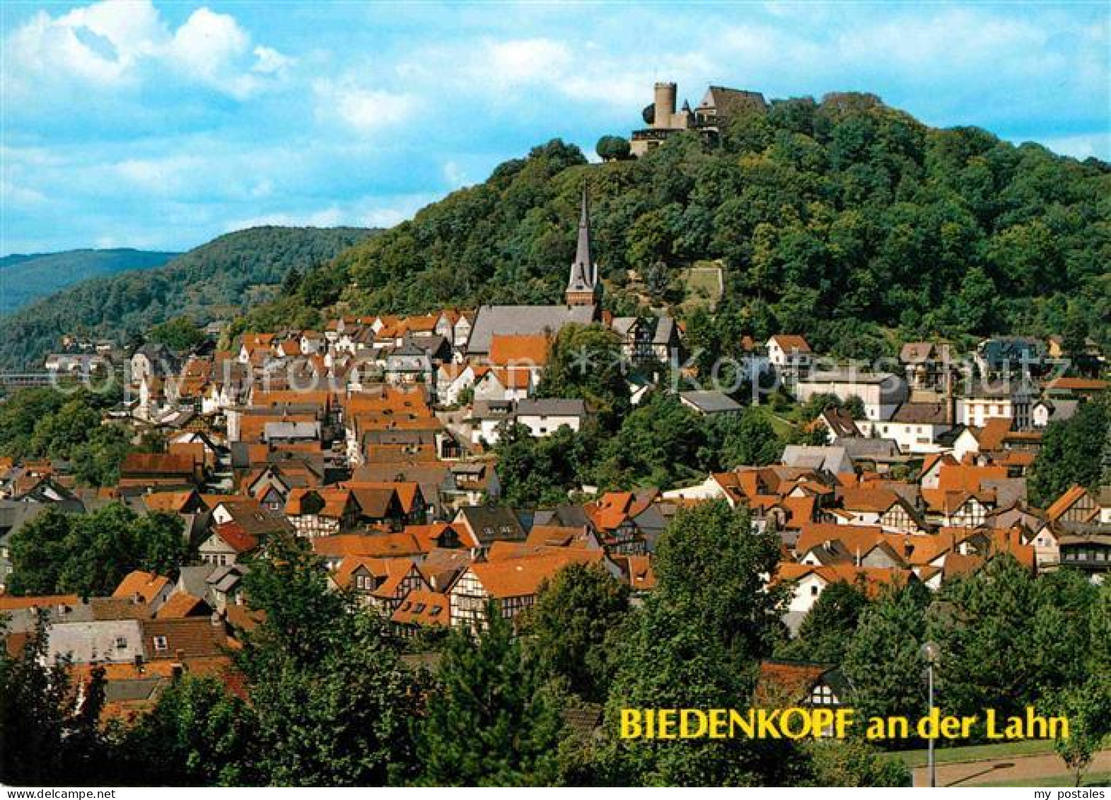 72707209 Biedenkopf Ortsansicht Mit Schloss Biedenkopf - Biedenkopf