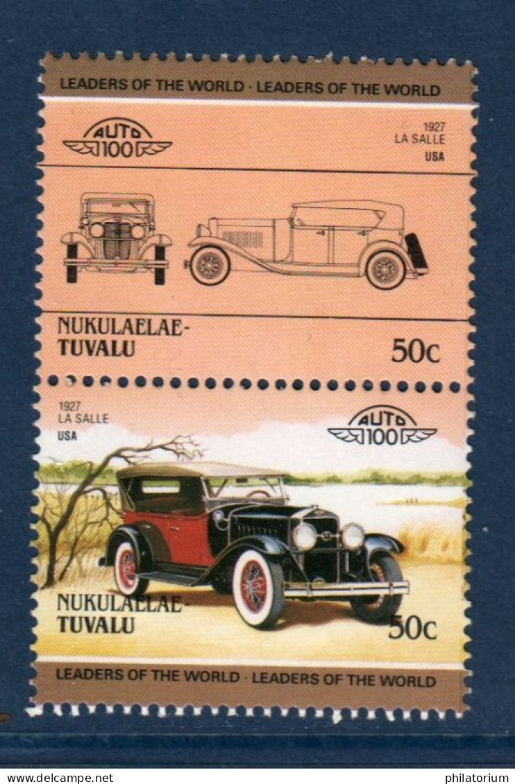 Tuvalu - Nukulaelae, Mi 55, 56, La Salle USA, 1927, - Tuvalu