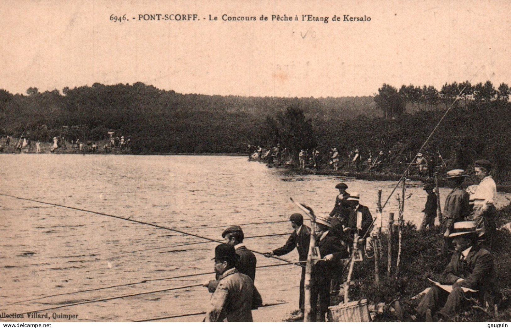 CPA - PONT-SCORFF - Concours De Pêche à L'étang De Kersalo ... Edition Villard - Pont Scorff