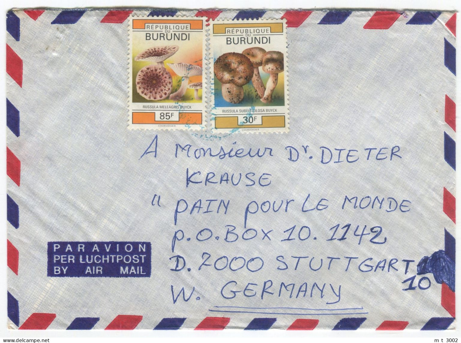 Cover Burundi Bujumbura Mushrooms - Cartas & Documentos