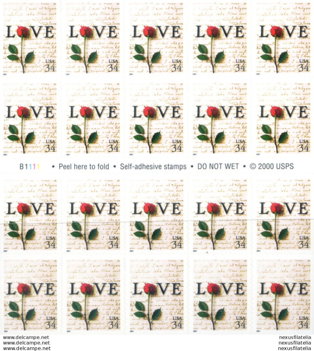 "Love" 2001. - Blocks & Sheetlets