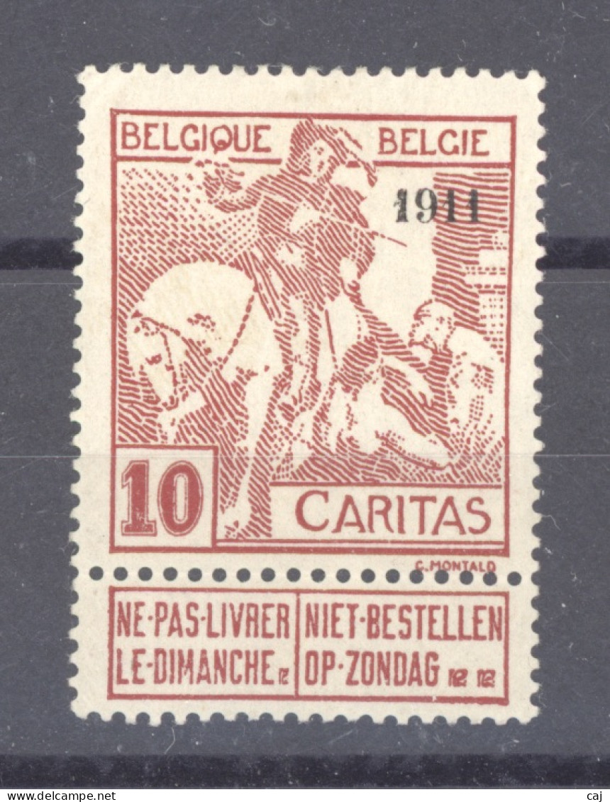 BE 0317  -  Belgique  :  COB 98  * - 1910-1911 Caritas